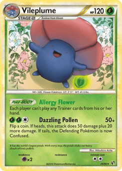 Vileplume – Rare – HS—Undaunted