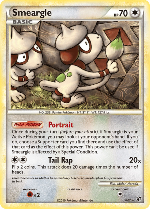Smeargle – Rare Holo – HS—Undaunted