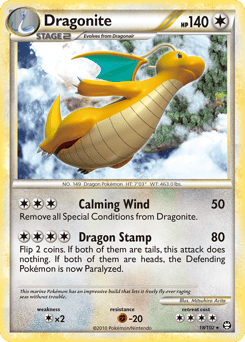 Dragonite – Rare – HS—Triumphant