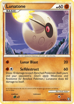 Lunatone – Rare – HS—Triumphant