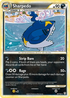Sharpedo – Rare – HS—Triumphant