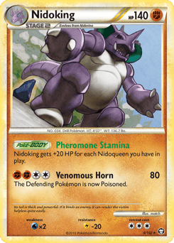 Nidoking – Rare Holo – HS—Triumphant