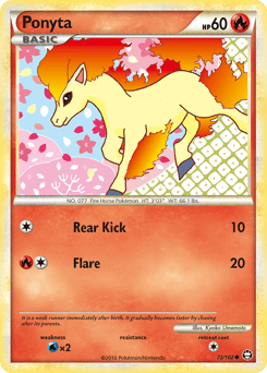 Ponyta – Common – HS—Triumphant