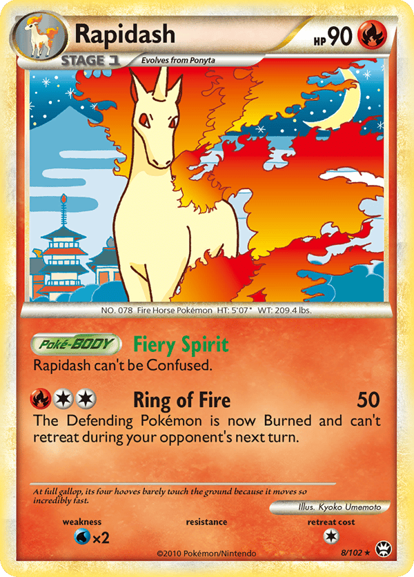Rapidash – Rare Holo – HS—Triumphant