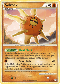 Solrock – Rare Holo – HS—Triumphant