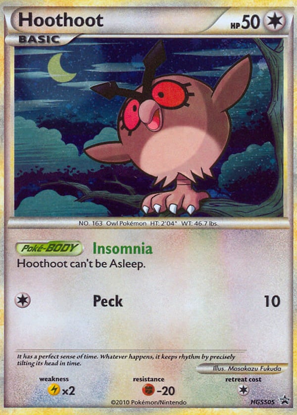 Hoothoot – HGSS Black Star Promos