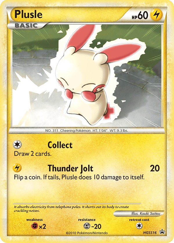 Plusle – HGSS Black Star Promos