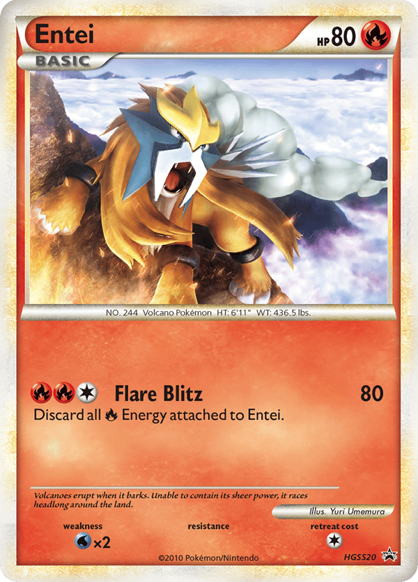 Entei – Promo – HGSS Black Star Promos