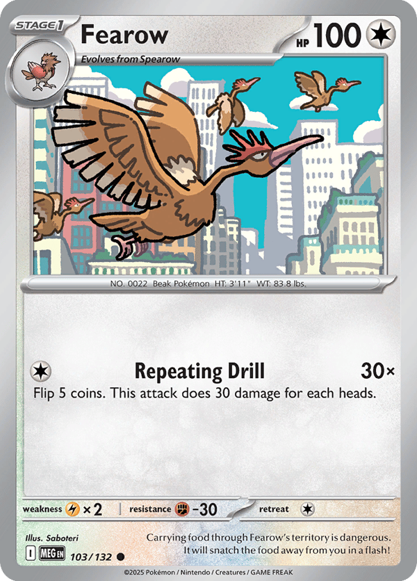 Fearow – Common – Mega Evolution