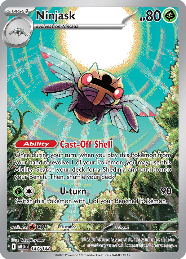 Ninjask – Illustration Rare – Mega Evolution
