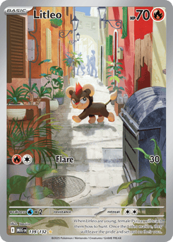 Litleo – Illustration Rare – Mega Evolution