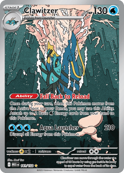 Clawitzer – Illustration Rare – Mega Evolution