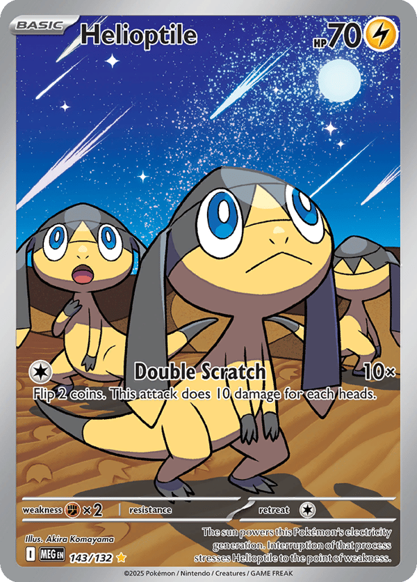 Helioptile – Mega Evolution