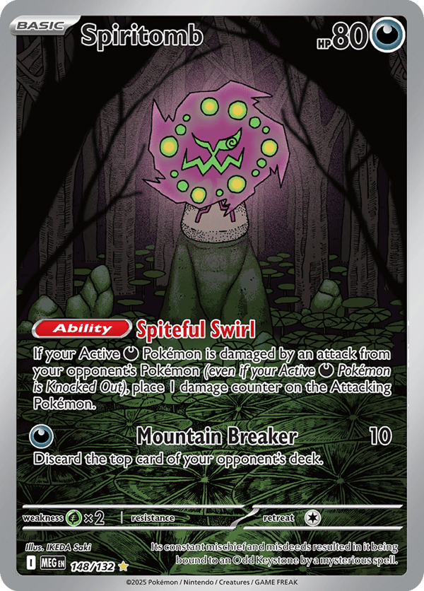 Spiritomb – Illustration Rare – Mega Evolution