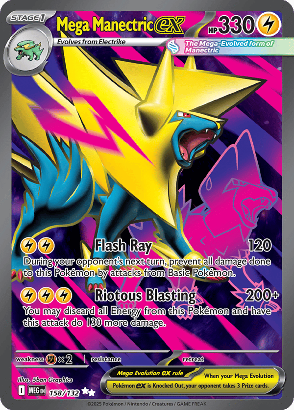 Mega Manectric ex – Ultra Rare – Mega Evolution