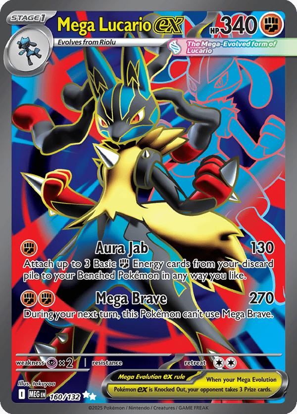 Mega Lucario ex – Ultra Rare – Mega Evolution