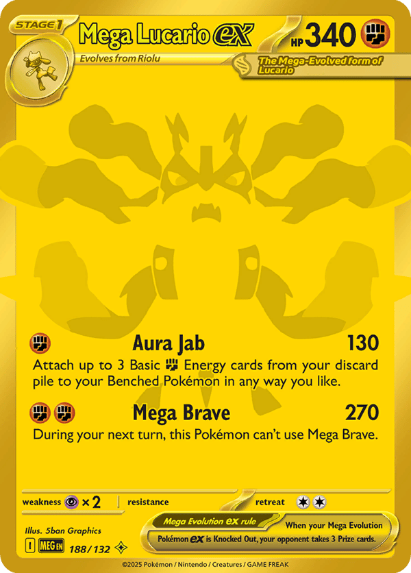 Mega Lucario ex – Mega Hyper Rare – Mega Evolution