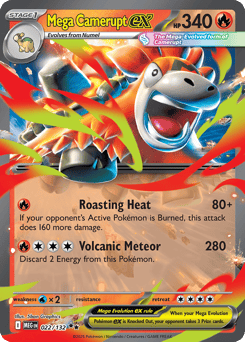 Mega Camerupt ex – Double Rare – Mega Evolution