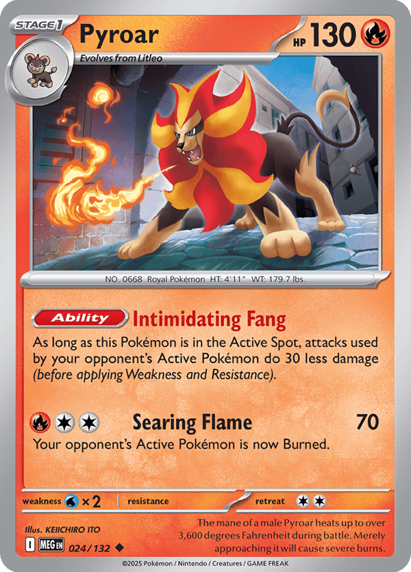 Pyroar – Uncommon – Mega Evolution