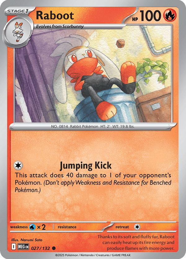 Raboot – Common – Mega Evolution