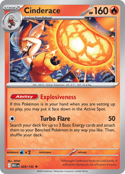 Cinderace – Rare – Mega Evolution