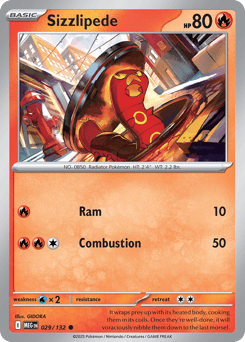 Sizzlipede – Common – Mega Evolution