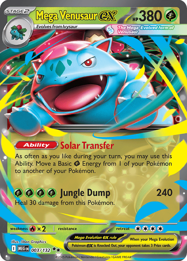 Mega Venusaur ex – Double Rare – Mega Evolution