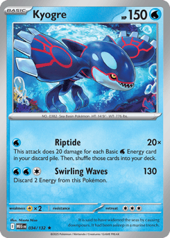 Kyogre – Rare – Mega Evolution