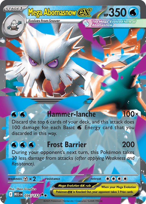 Mega Abomasnow ex – Double Rare – Mega Evolution