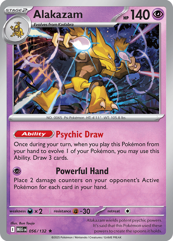 Alakazam – Rare – Mega Evolution