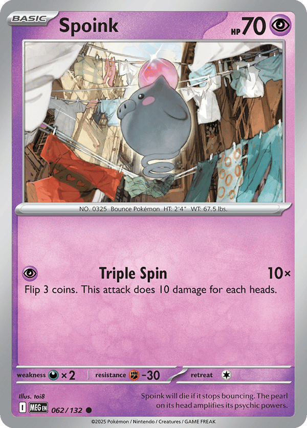 Spoink – Common – Mega Evolution