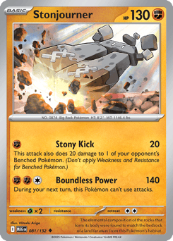 Stonjourner – Uncommon – Mega Evolution