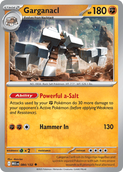 Garganacl – Uncommon – Mega Evolution