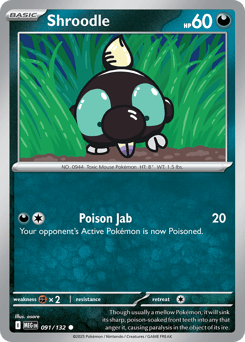Shroodle – Common – Mega Evolution