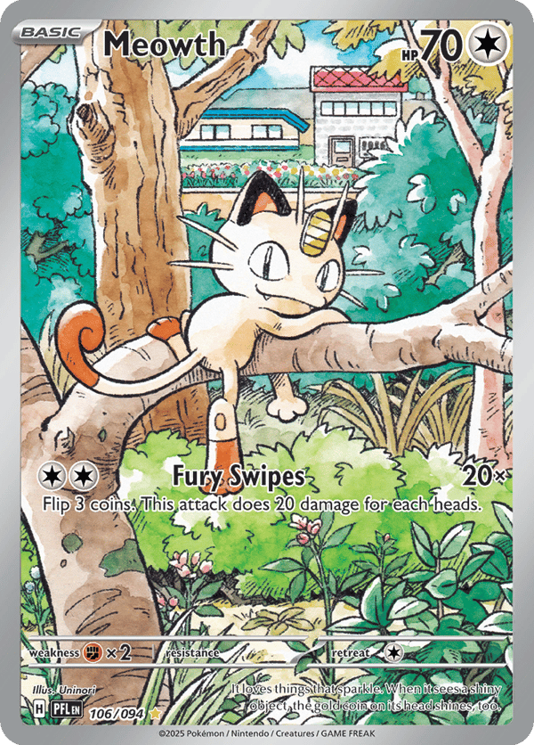 Meowth – Illustration Rare – Phantasmal Flames