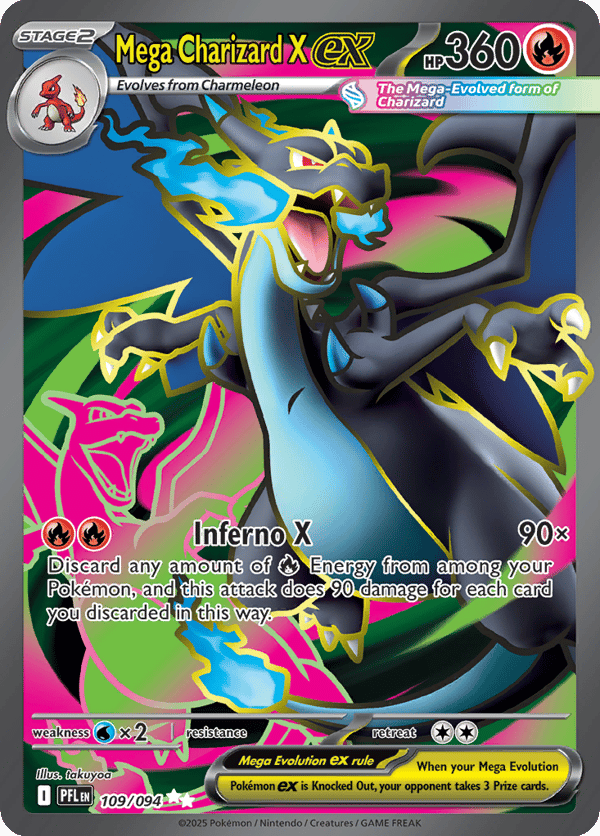 Mega Charizard X ex – Ultra Rare – Phantasmal Flames