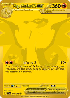 Mega Charizard X ex – Mega Hyper Rare – Phantasmal Flames
