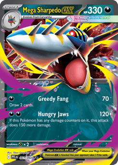 Mega Sharpedo ex – Double Rare