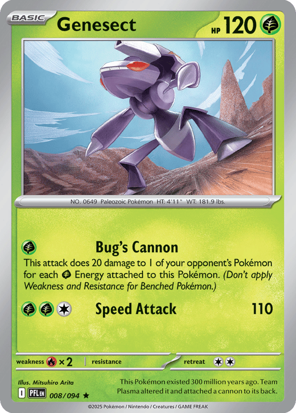 Genesect – Rare – Phantasmal Flames