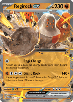 Regirock ex – Double Rare