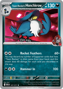Team Rocket's Honchkrow – Rare