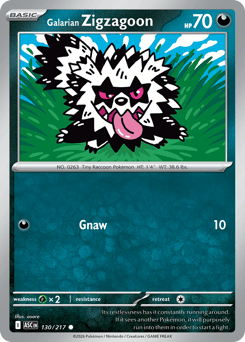 Galarian Zigzagoon – Common