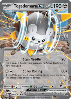 Togedemaru ex – Double Rare