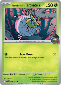 Team Rocket's Tarountula – Common