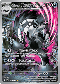 Galarian Obstagoon – Illustration Rare