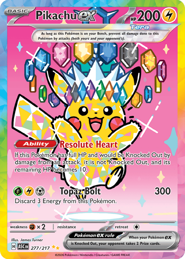 Pikachu ex – Special Illustration Rare – Ascended Heroes