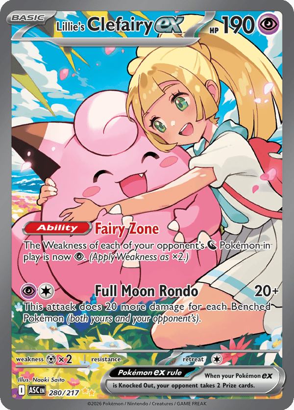 Lillie's Clefairy ex – Special Illustration Rare – Ascended Heroes