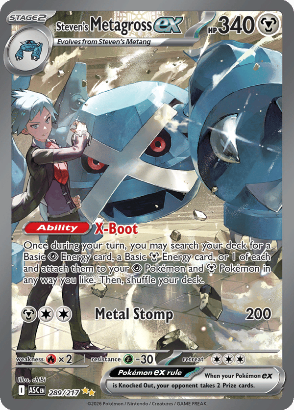 Steven's Metagross ex – Special Illustration Rare – Ascended Heroes