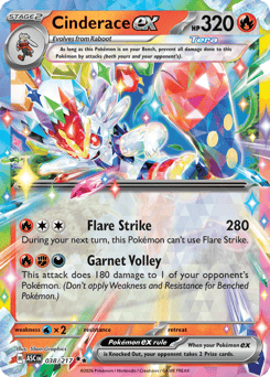 Cinderace ex – Double Rare