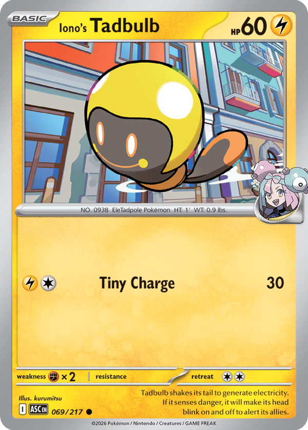 Iono's Tadbulb – Common – Ascended Heroes